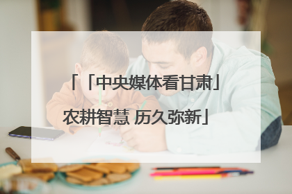 「中央媒体看甘肃」农耕智慧 历久弥新