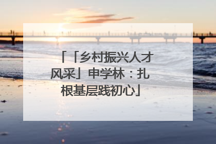 「乡村振兴人才风采」申学林：扎根基层践初心