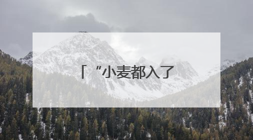 “小麦都入了仓，可以睡个安稳觉了”