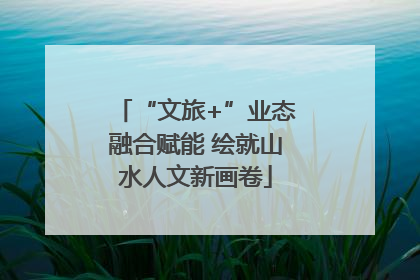 “文旅+”业态融合赋能 绘就山水人文新画卷