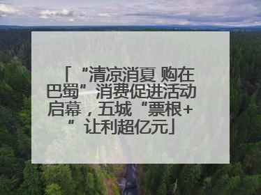 “清凉消夏 购在巴蜀”消费促进活动启幕，五城“票根+”让利超亿元