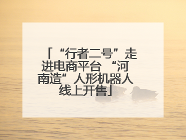 “行者二号”走进电商平台 “河南造”人形机器人线上开售