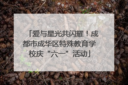 爱与星光共闪耀！成都市成华区特殊教育学校庆“六一”活动