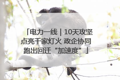 电力一线｜10天攻坚点亮千家灯火 政企协同跑出回迁“加速度”