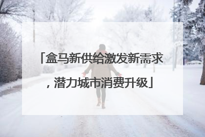 盒马新供给激发新需求，潜力城市消费升级