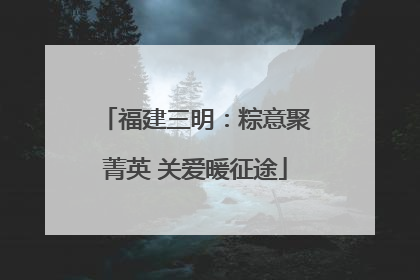 福建三明：粽意聚菁英 关爱暖征途