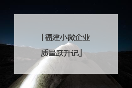 福建小微企业质量跃升记