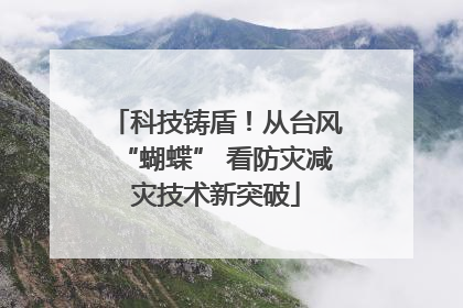 科技铸盾！从台风“蝴蝶” 看防灾减灾技术新突破