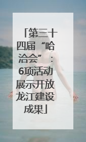 第三十四届“哈洽会”：6项活动展示开放龙江建设成果