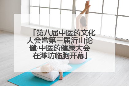 第八届中医药文化大会暨第三届沂山论健·中医药健康大会在潍坊临朐开幕