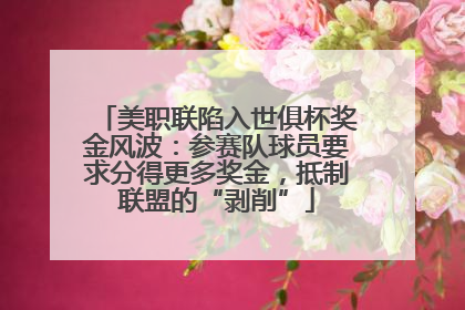 美职联陷入世俱杯奖金风波：参赛队球员要求分得更多奖金，抵制联盟的“剥削”