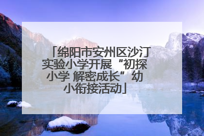 绵阳市安州区沙汀实验小学开展“初探小学 解密成长”幼小衔接活动