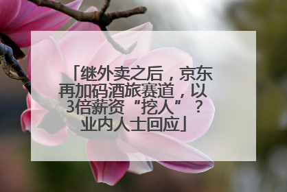 继外卖之后，京东再加码酒旅赛道，以3倍薪资“挖人”？业内人士回应