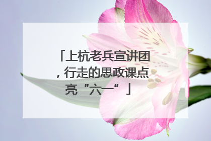 上杭老兵宣讲团，行走的思政课点亮“六一”