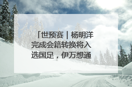 世预赛｜杨明洋完成会籍转换将入选国足，伊万想通了要打双后腰？