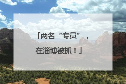 两名“专员”，在淄博被抓！