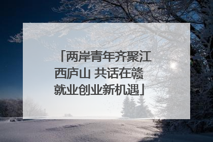 两岸青年齐聚江西庐山 共话在赣就业创业新机遇