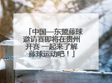 中国—东盟藤球邀请赛即将在贵州开赛 一起来了解藤球运动吧！