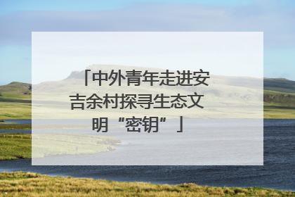 中外青年走进安吉余村探寻生态文明“密钥”