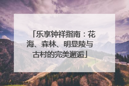 乐享钟祥指南：花海、森林、明显陵与古村的完美邂逅