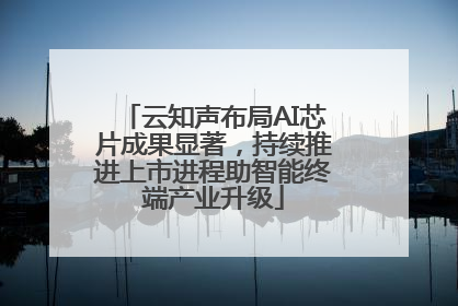 云知声布局AI芯片成果显著，持续推进上市进程助智能终端产业升级