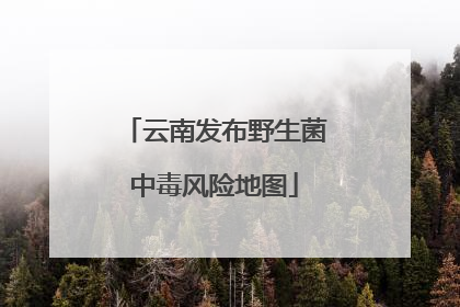 云南发布野生菌中毒风险地图