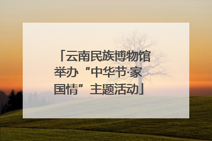 云南民族博物馆举办“中华节·家国情”主题活动