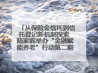 从保险金信托到信托登记新机制探索 陆家嘴举办“金融赋能养老”行动第二期行业交流会