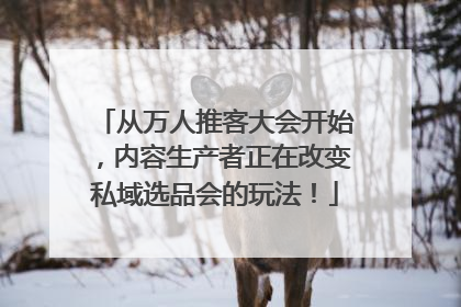 从万人推客大会开始，内容生产者正在改变私域选品会的玩法！