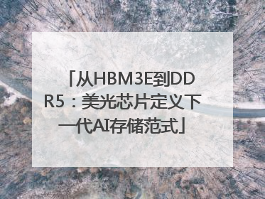 从HBM3E到DDR5：美光芯片定义下一代AI存储范式