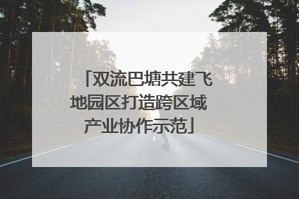 双流巴塘共建飞地园区打造跨区域产业协作示范