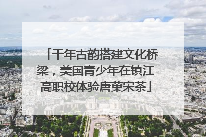 千年古韵搭建文化桥梁，美国青少年在镇江高职校体验唐菓宋茶