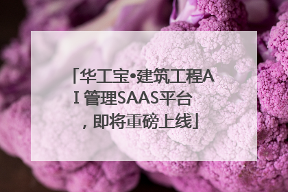 华工宝•建筑工程AI 管理SAAS平台，即将重磅上线