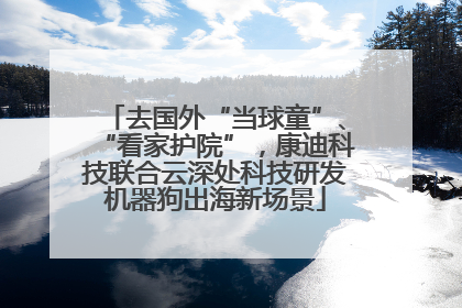 去国外“当球童”、“看家护院”，康迪科技联合云深处科技研发机器狗出海新场景