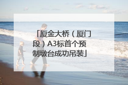 厦金大桥（厦门段）A3标首个预制墩台成功吊装