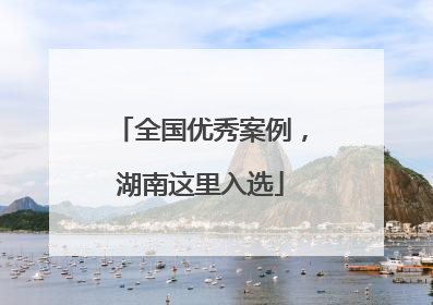 全国优秀案例，湖南这里入选