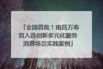 全国首批！南昌万寿宫入选创新多元化服务消费场景实践案例