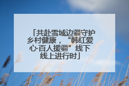共赴雪域边疆守护乡村健康，“韩红爱心·百人援疆”线下线上进行时