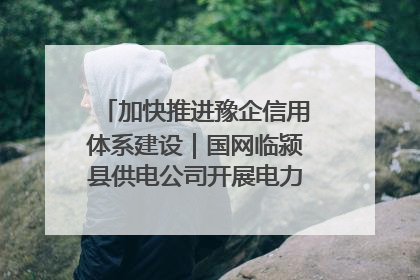 加快推进豫企信用体系建设｜国网临颍县供电公司开展电力行业信用企业现场咨询访谈工作