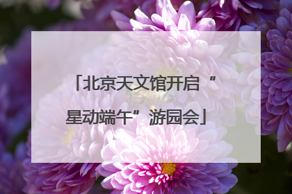 北京天文馆开启“星动端午”游园会