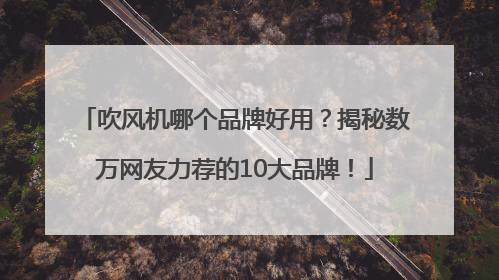 吹风机哪个品牌好用？揭秘数万网友力荐的10大品牌！