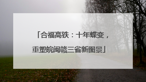 合福高铁：十年蝶变，重塑皖闽赣三省新图景