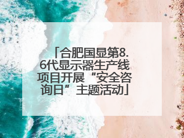 合肥国显第8.6代显示器生产线项目开展“安全咨询日”主题活动