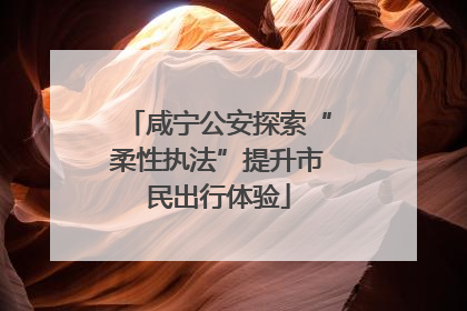 咸宁公安探索“柔性执法”提升市民出行体验