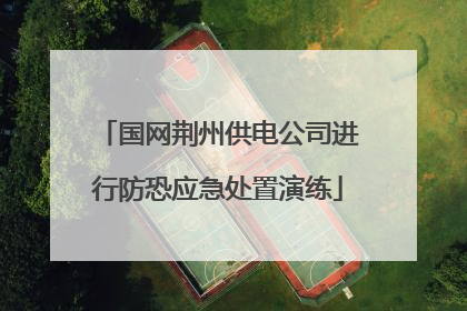 国网荆州供电公司进行防恐应急处置演练