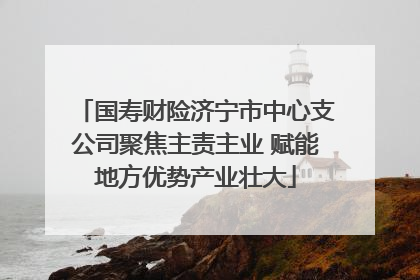 国寿财险济宁市中心支公司聚焦主责主业 赋能地方优势产业壮大