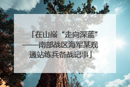 在山巅“走向深蓝”——南部战区海军某观通站练兵备战记事