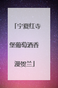 宁夏红寺堡葡萄酒香漫贺兰