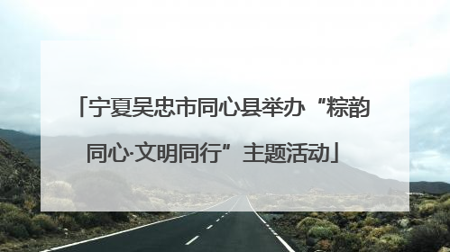 宁夏吴忠市同心县举办“粽韵同心·文明同行”主题活动