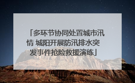多环节协同处置城市汛情 城阳开展防汛排水突发事件抢险救援演练